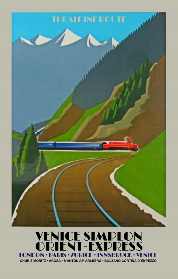 Simplon Orient Express The Alpine Route  Print
